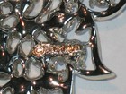 Vintage Demi Parure Pin Matching Earrings Set Red AB Rhinestones Grapes 1959 — photo 9