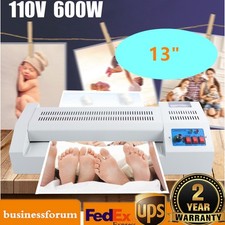 13" Laminating Machine A3 A4 Thermal Laminator Machine 4 Roller Hot Cold Film
