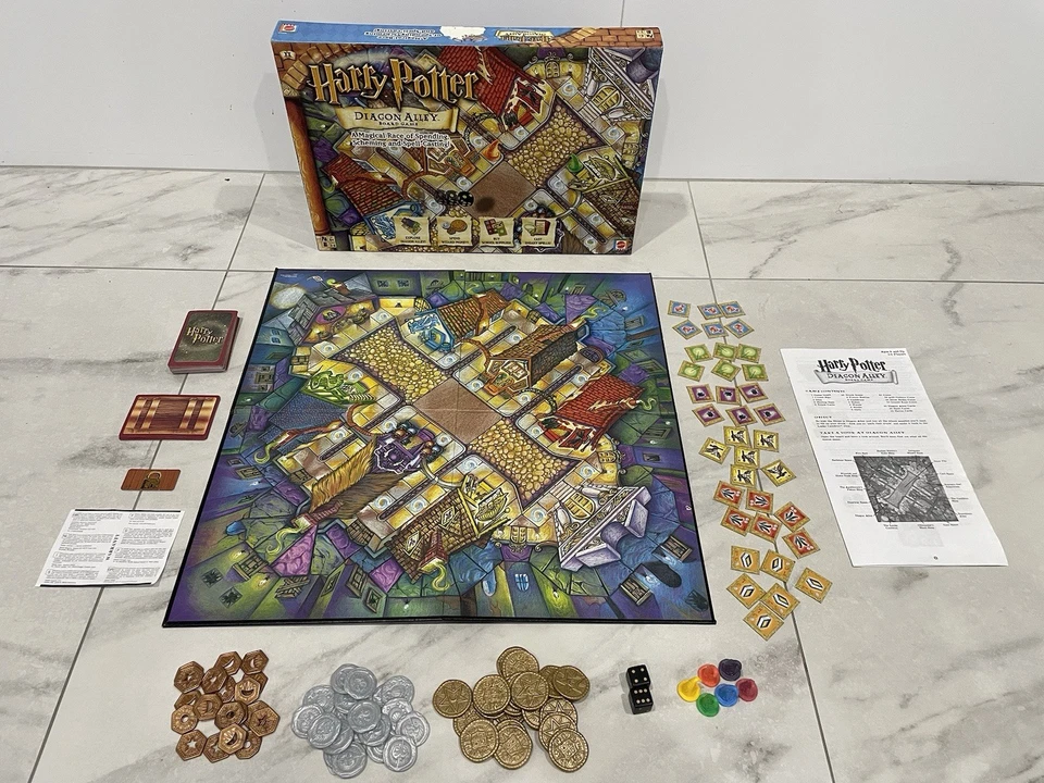 Harry Potter Diagon Alley Board Game Mattel 2001 Complete Vintage Rare - Image 2 of 2