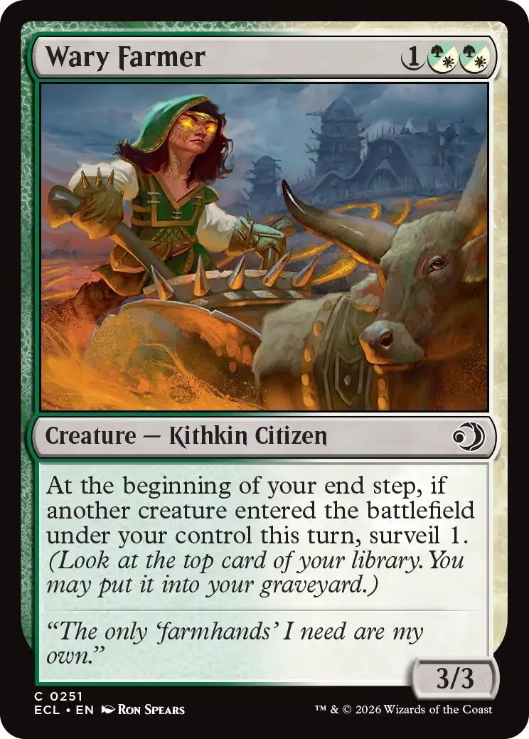 Wary Farmer Foil Lorwyn Eclipsed [ECL - 251] NM