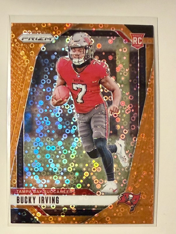 2024 Panini Prizm Bucky Irving Rookie Orange Disco Prizm RC #316 Buccaneers