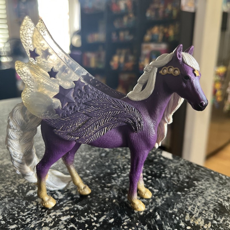 Schleich Star Pegasus Mare Bayala Fantasy Figure 70579 Purple Horse w/ Wings