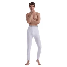 Long Underwear Mens, Comfort Fit Thermal Pants, Midweight Warm Base Layer Bottom