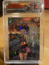 Sophie Cunningham Stranger Things Cracked Ice Custom Art Indiana Fever Card