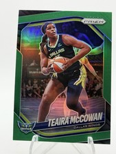 2025 Panini Prizm WNBA Green Prizm #48 Teaira McCowan Dallas Wings