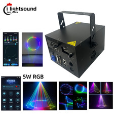 DMX512 App Wifi control laser light projector 5W rgb animated laser light show