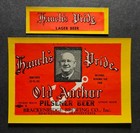 1930's IRTP beer label - HAUCH's PRIDE OLD ANCHOR PILSENER - Brackenridge, PA — photo 1