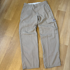 Bulwark FR 30X30 Lightweight Cargo Pants Tan PMU2KH0 Logo Patch Workwear