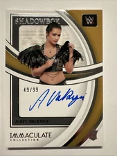 2022 WWE Immaculate Shadowbox Lyra Valkyria Aoife Valkyrie Rc Auto 49/99