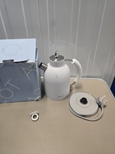 Ascot Electric Kettle | 2200w Retro Tea Heater & Hot Water Boiler | White
