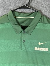Nike Men's 2XL Baylor University Green Polo Shirt Golf Casual