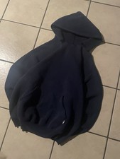 VTG y2k Russell Athletic Blue Hoodie Size XL Blank Basic Made in Mexico Cut Neck