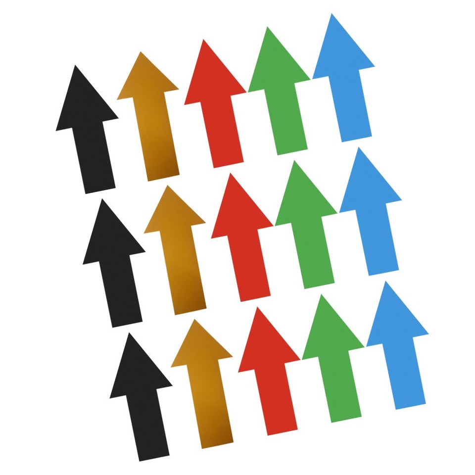 Guide Arrows Sticker 2 Pack Guidance Arrow Stickers Floor Marking Arrows Decorative | eBay ...