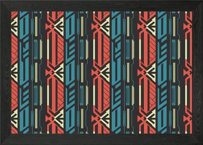 Geometrisches Muster gerahmtes Wandbild Poster Leinwanddruck Bild