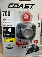 Coast FLX65R LED Rechargeable Headlamp 700 Lumens USB-C IP44 43m