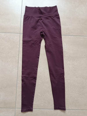 Dunkelrotbraune High-Waist-Leggings/Hose von New Yorker   Gr. S
