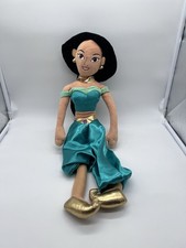 DISNEY Store Jasmine Plush Doll Aladdin Princess 18  No Tag