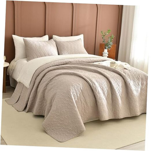 Quilts Queen Size,Lightweight Summer Quilt Bedding Set 3Pcs (1 Farmhouse