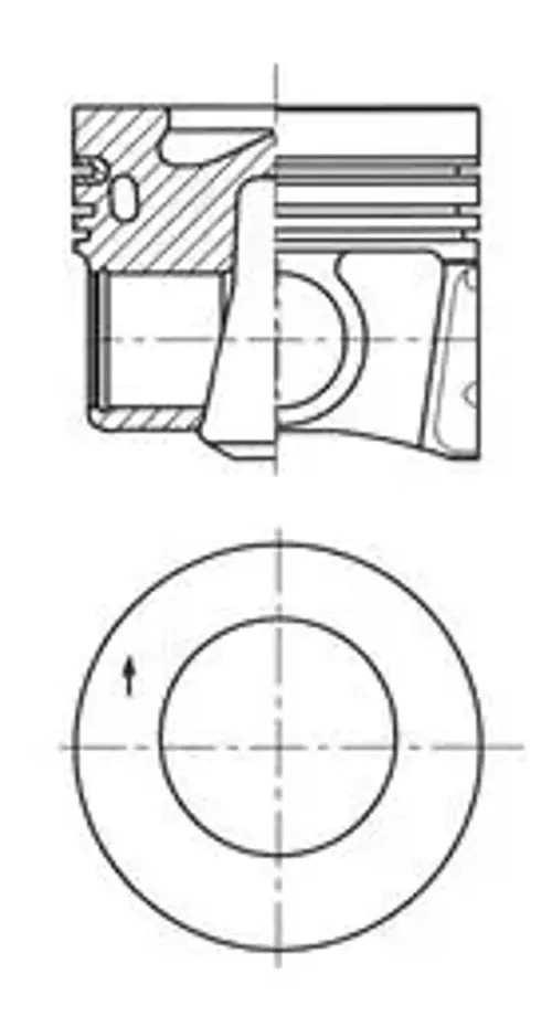 Engine piston 41708610 KOLBENSCHMIDT for VW SEAT AUDI SKODA