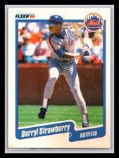 Darryl Strawberry New York Mets 1990 Fleer #217