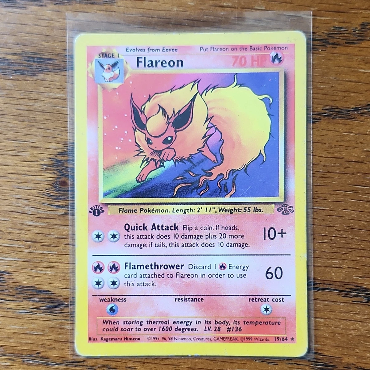 Flareon Pokémon TCG 1st Edition Individual Trading Card Games for