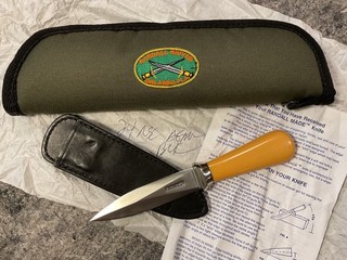 Randall #24 “GUARDIAN” Stainless Steel Leather Sheath Zipper Case & Papers