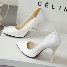 High Heels Pumps Pointed Toe Big Size Ladies Wedding Shoes Woman Super High Heel