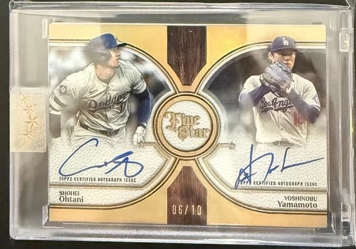 2025 Topps Five Star Dual Auto Shohei Ohtani Yamamoto /10 Los Angeles Dodgers