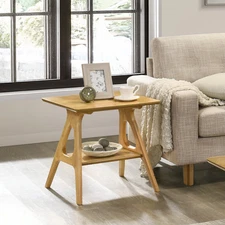 Roundhill Furniture Arona Mid-Century Modern Wood End Table