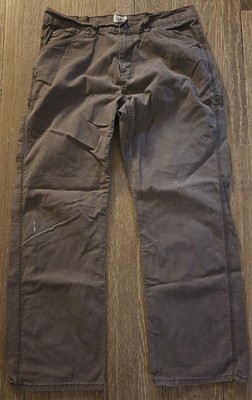 Used C.E. Schmidt Workwear Pants Brown Cotton Construction 38x34 Utility Pockets