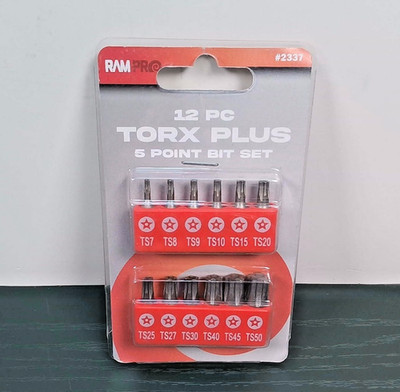 RAMPRO - Torx Plus 5-Point Bit set - 12Pc (5-Point)