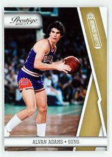 2010-11 Panini Prestige #121 Alvan Adams /249 Bonus Shots Gold Phoenix Suns