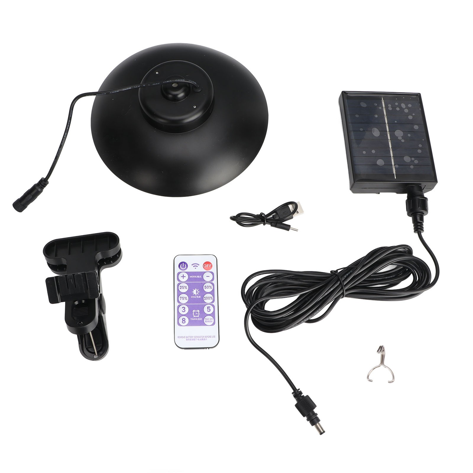 Outdoor Solar Umbrella Lights IP65 Waterproof Timed Function Brightness Adjustab
