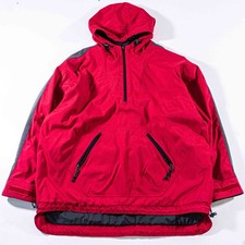 Vintage GAP Fleece Lined Anorak Jacket Mens XL Hooded Pullover 90s Gorpcore Coat