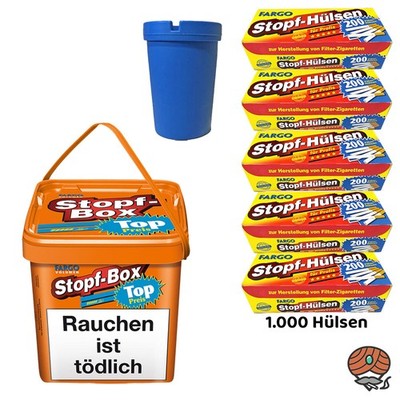 Fargo Stopf-Box 400g Volumentabak, 1000 Fargo Hülsen