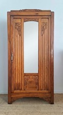 Armoire art déco, bonnetière, meuble vintage 