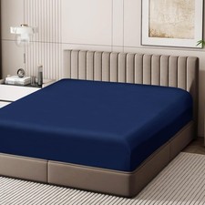 100 Egyptian Cotton Fitted Sheet King Size Only 600 Thread Count 8"-16" Deep...