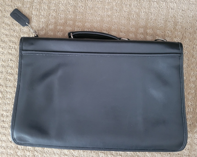 COACH Trader Brief 5328 BLACK Cowhide Leather Business Bag | eBay