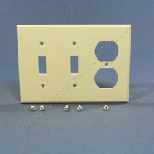 Leviton Light Almond Switch Duplex Receptacle Outlet Cover Wallplate 78021