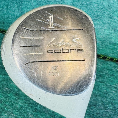 #ad Vintage Cobra Lady S 1 12° Driver Womens RH Steel Shaft Black Club USA $29.06