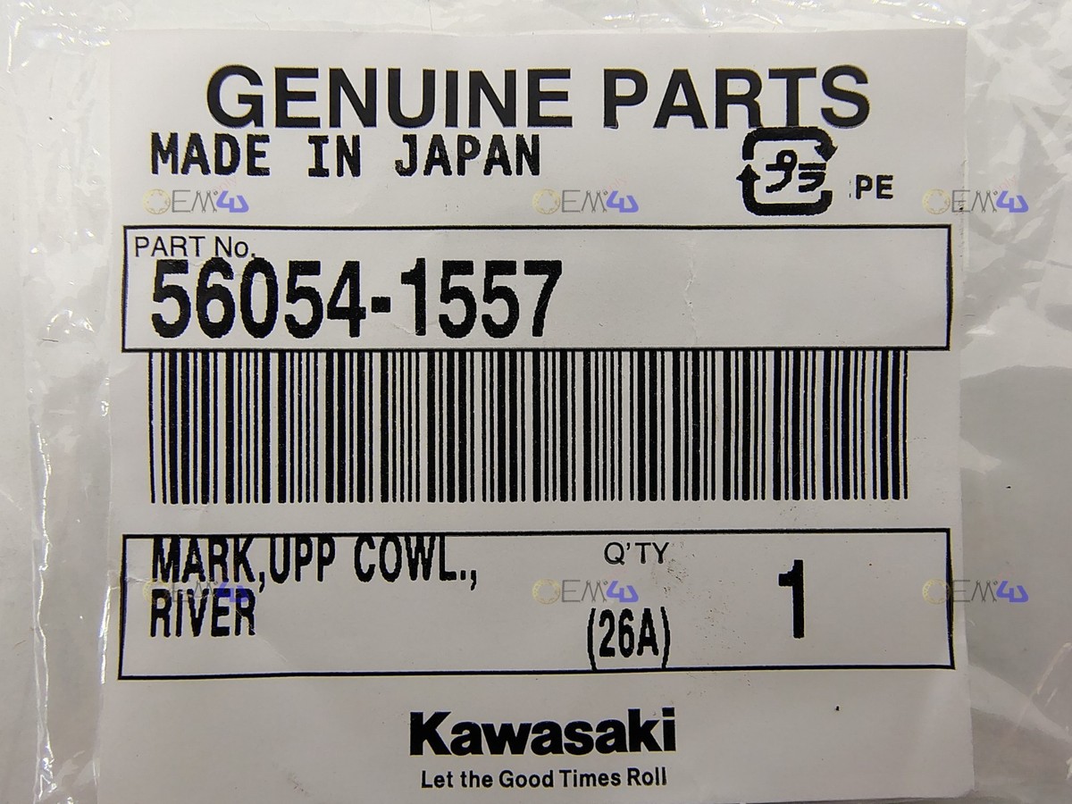 Kawasaki OEM Part 56054-1557 Mark UPP Cowl. River for sale online