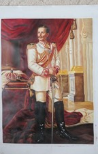 Kaiser Wilhelm II. von Preu&szlig;en - &Ouml;l auf Leinwand 69x58 cm