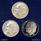 1975-P / D / S Roosevelt Dime Year Set (Brilliant & Uncirculated) Ea.: MS/BU