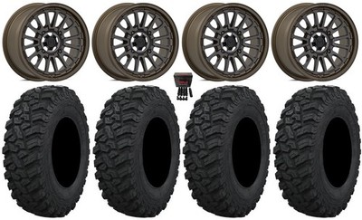 Valor V14 15'' Wheels Root Beer 33'' Trekker Tires Can-Am Maverick X3