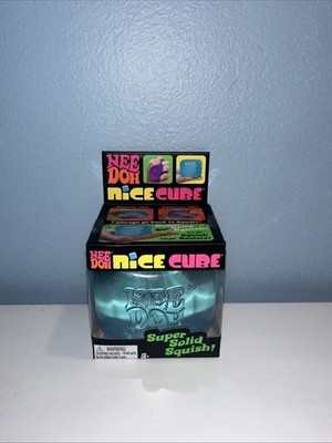 Nee Doh Nice Cube Blue Super Solid Squishy Stress Relief Toys