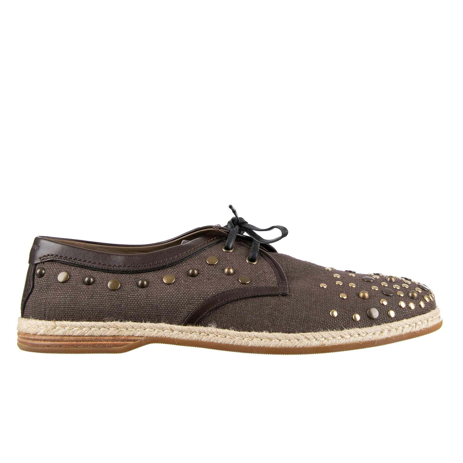 Dolce \u0026 Gabbana Canvas Leather Derby 