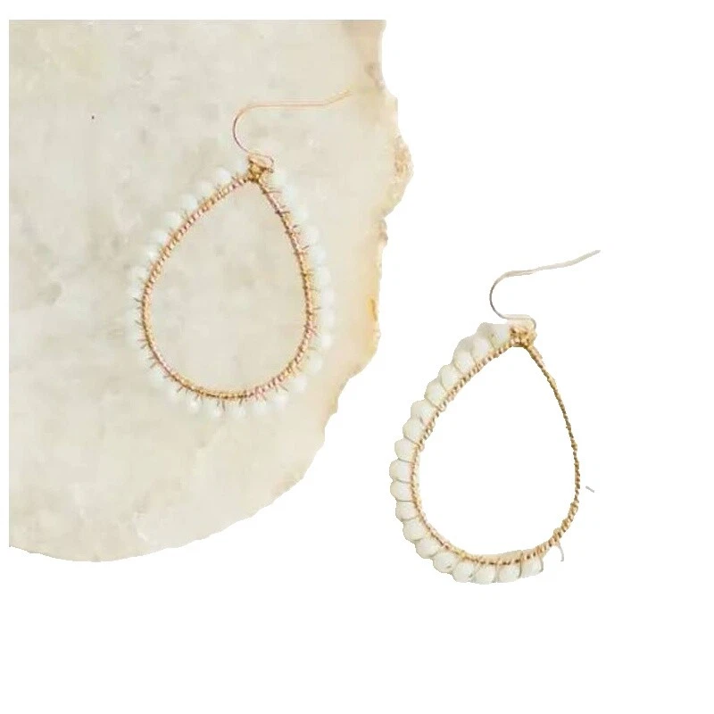 White Bohemian Fashion Earrings