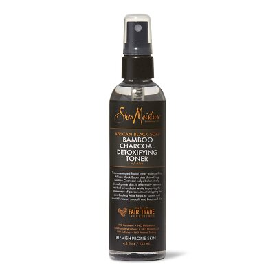 Shea Moisture African Black Soap Bamboo Charcoal Detoxifying Toner 133ml