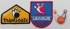 3x MBAP Bowling Badge Patch Triplicate 200 Series League Champion
