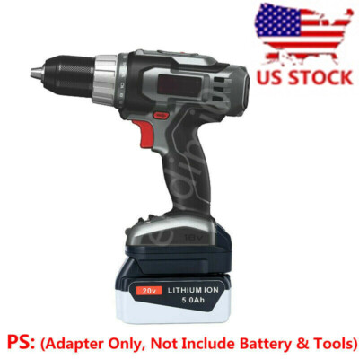 1x for BLACK&DECKER 20V Batteries to fits PORTER-CABLE 18V Cordless Tool Adapter